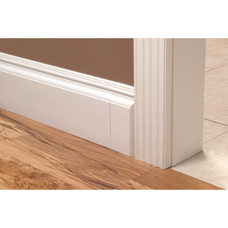 Primed Radiata Pine Traditional Baseboard Moulding Block