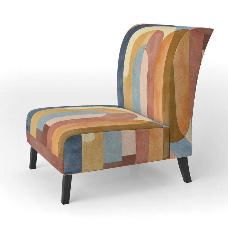 Fauteuil de chambre Abstract Geometric, Slipper Armless