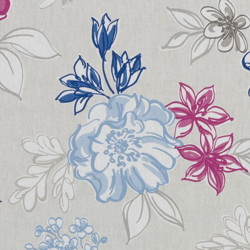 Tobi Fairley Prints and Wovens Lizzie Fabric, Blueberry