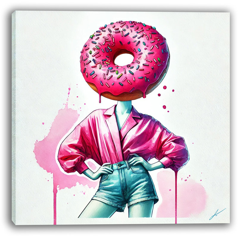 Art sur toile, rose, H 40 po x l 40 po x P 1,5 po