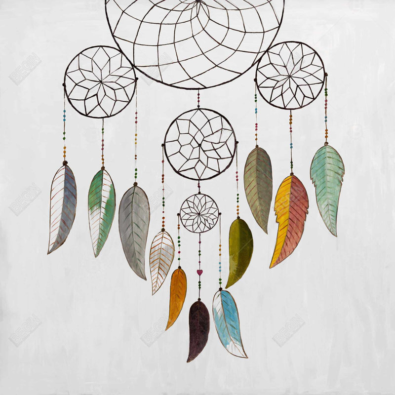 Toile de chambre à coucher bohémien Dreamcatcher | Art mural Home Decor