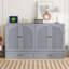 Grand lit en gris avec tiroirs spacieux et polyvalents-561525-561522