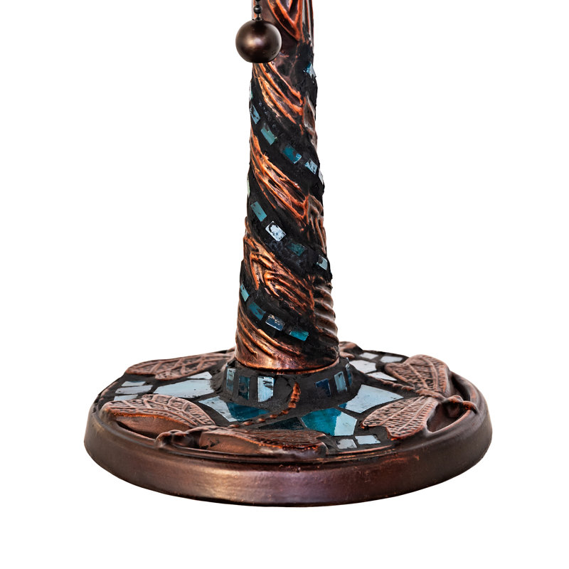 Base de table 9 po, H 9 po x l 5,5 po x P 5,5 po, Brun/bleu