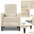Adysyn Button Tufted Upholstered Manual Push-Back Recliner-1095547215