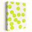 Playful Tennis Balls Pattern Modern Playful Vibrant Wall Art Print by Treechild - Wrapped Canvas Print-550571763