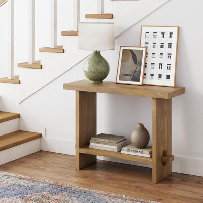 Console rustique en bois brossé pour l'entrée, le couloir ou le salon