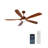 60 Inch  Wood Ceiling Fans With Lights And Remote