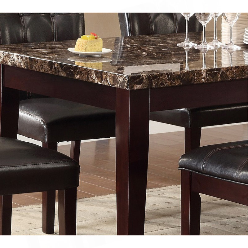 Mobilier de salle à manger espresso décontracté 1 pièce