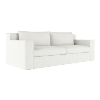 Mulberry Square Track-Arm Loveseat with Flange Seam
