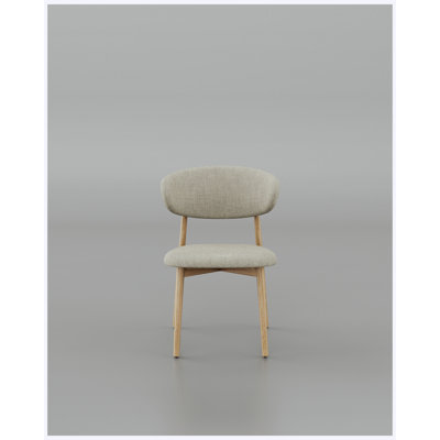 Modern Ash Wood Dining Chairs, Oak Finish