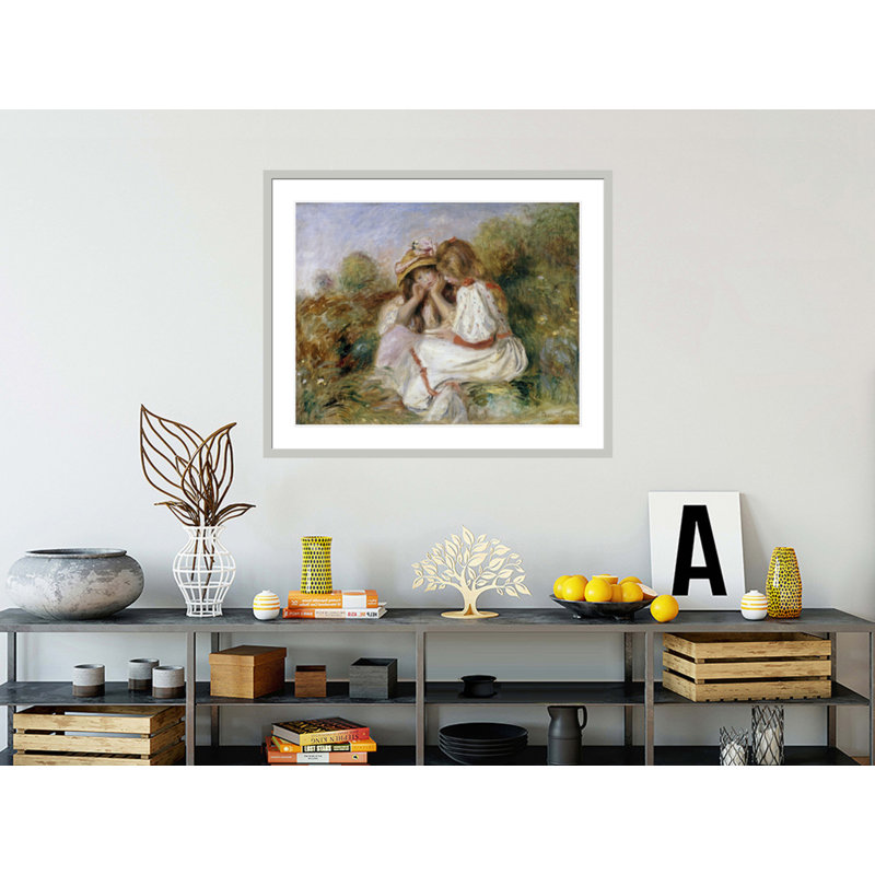 Deux Fillettes - Pierre-Auguste Renoir - Impression giclée sur cadre, 33,5 po H x 40,69 po po