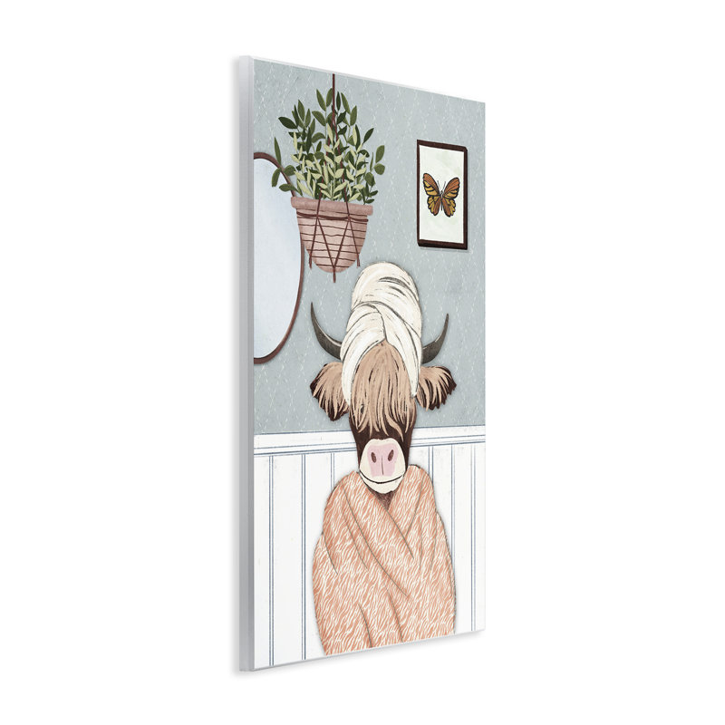 «Highland Cow» par JJ Design House, LLC., H 15 po x l 10 po