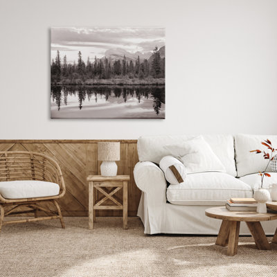 «Stupell Industries Lakeside Woodland Landscape», art mural sur toile par Dennis Frates