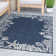 Seraphine Coastal Flatweave Navy Indoor /  Outdoor Area Rug