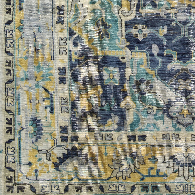 Bally Hand Knotted Wool Oriental Area Rug, Rectangle 6' x 9'