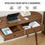 Bureau d'ordinateur avec 2 tiroirs