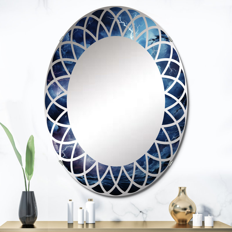Younker - Miroir mural paysager ovale, 36 po x 24 po