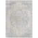 Dendall Oriental Machine Woven Polypropylene Area Rug in Gray/Pale Blue