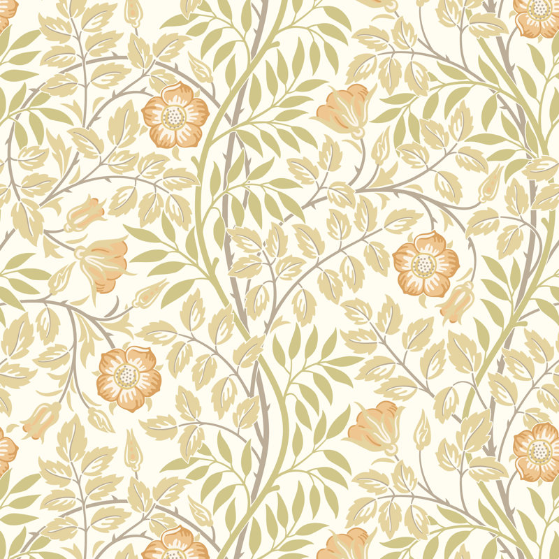 Padstow 10m x 50cm Matte Wallpaper Roll, Soft Amber