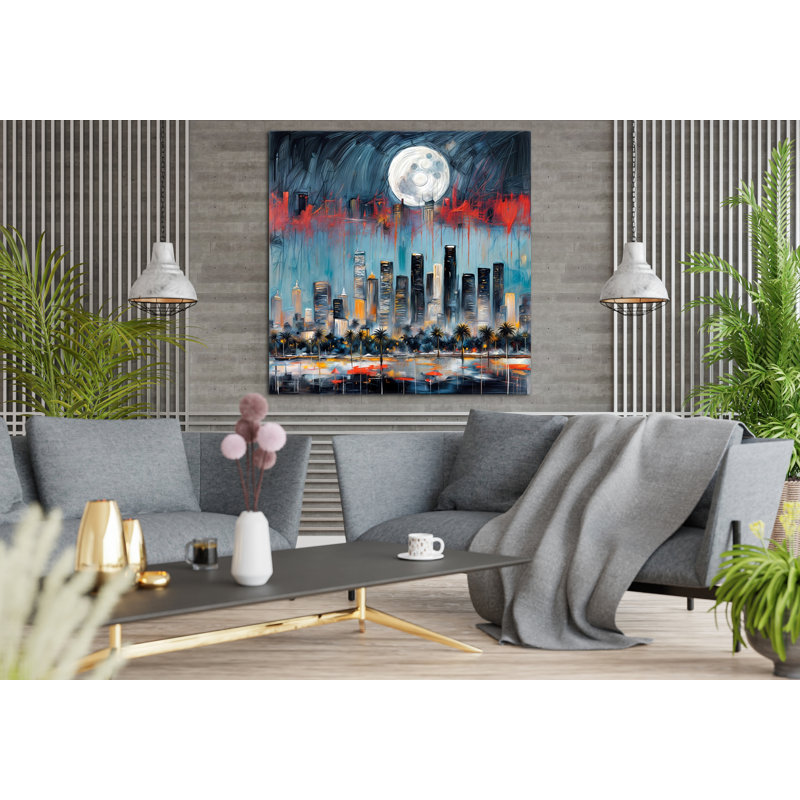 Luminous Urban Dreamscape, 48" H x 48" W