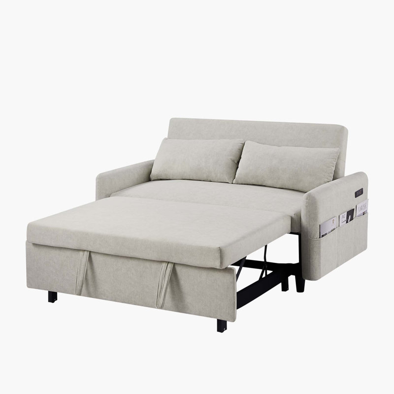 Canapé-lit avec canapé-lit 55,1 po, Beige