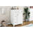 24-Inch Bathroom Vanity Cabinet With Ceramic Sink, 2 Drawers, 1 Door-735833902