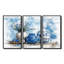 Ensemble de décorations murales bleues et blanches Boho-107182260-107182268