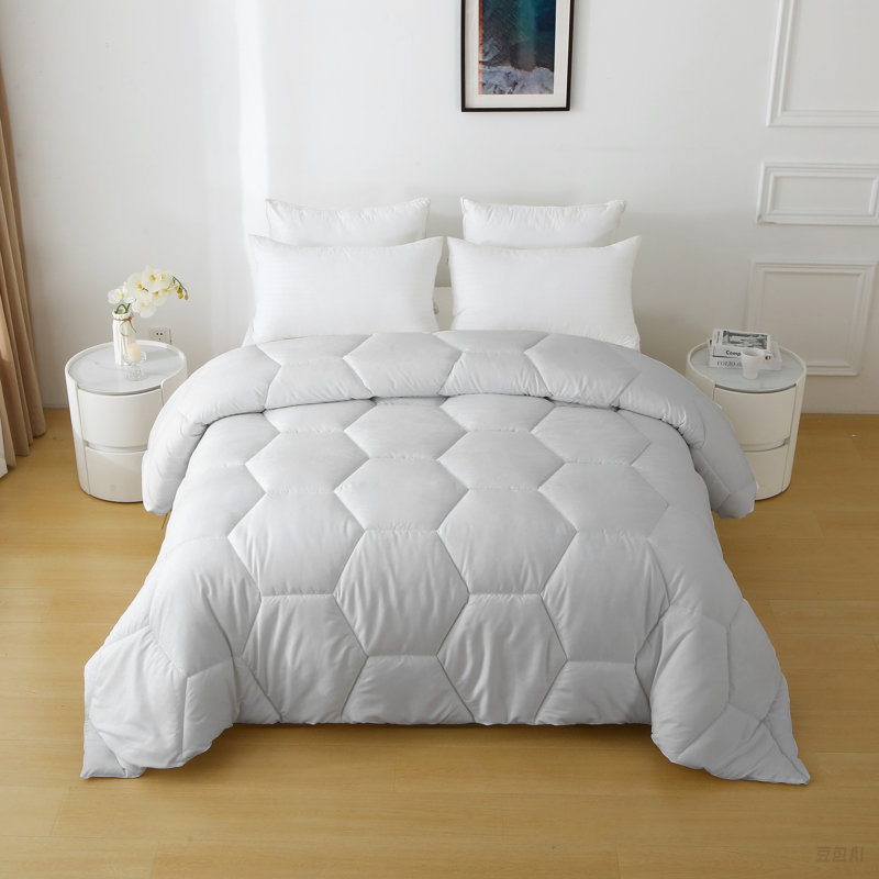 Édredon en microfibre surdimensionné Better Style Home, Gris, Édredon très grand