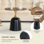 Table d'appoint circulaire avec base en métal-1556831720