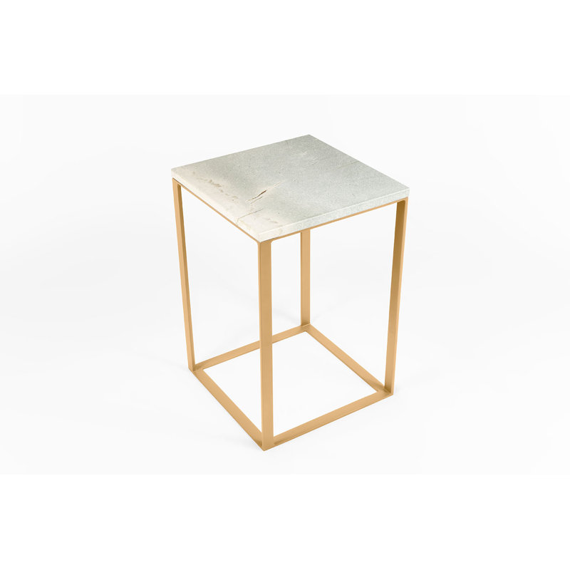Abdul-Mateen Frame End Table, Gold