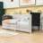 Twin Wood L-Shaped Upholstered Bed with Drawers-608065577