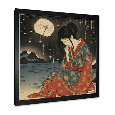 Beauté orientale rétro au clair de lune