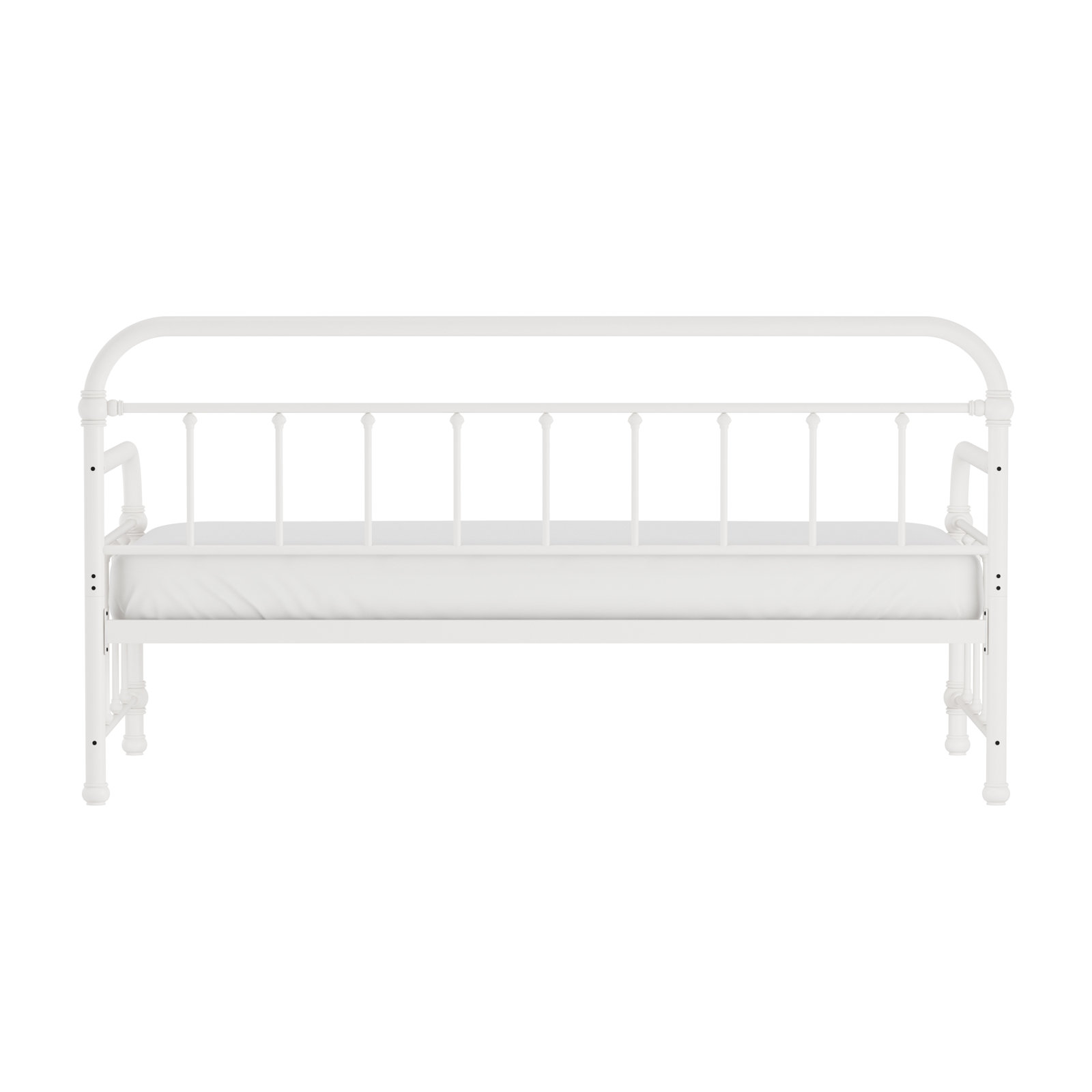 Shumacker Metal Daybed with Trundle - Twin, White