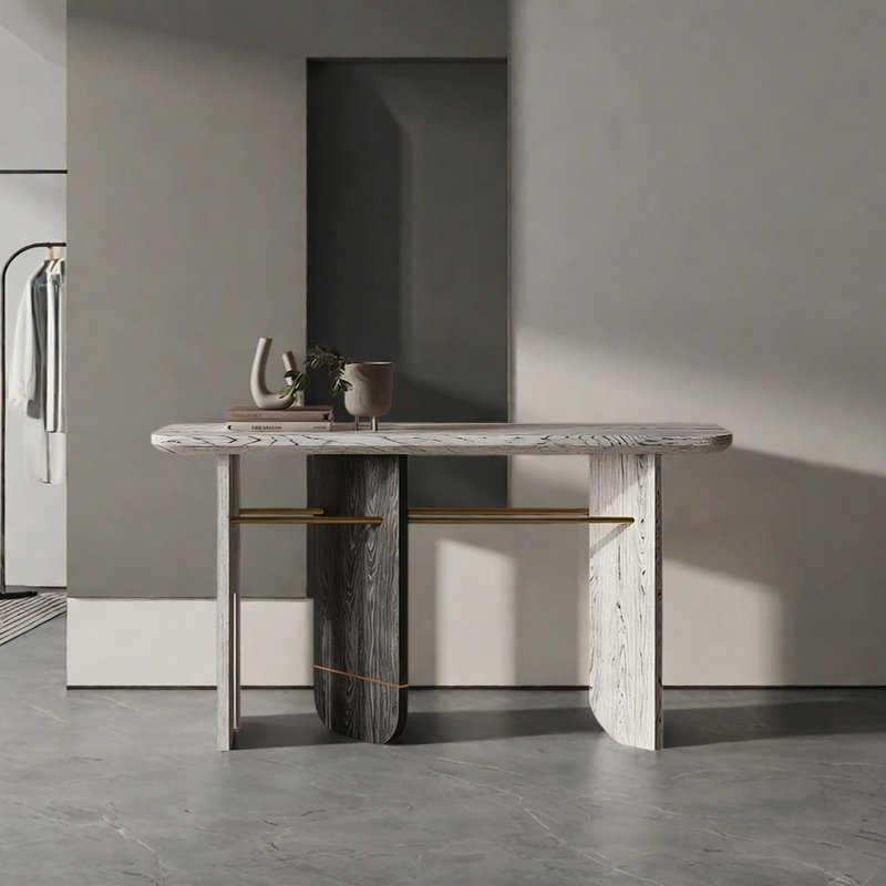Console Retro Minimalist Art, H 33,46 po x l 62,99 po x P 17,72 po
