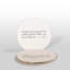 Medium Round Plate With Quote