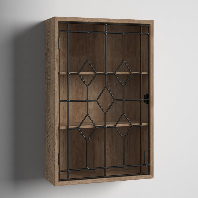 Luca 5 Piece Cube Shelf, Rustic Brown