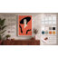 Woman in Black Hat Retro - Wrapped Canvas-969246600-969246605