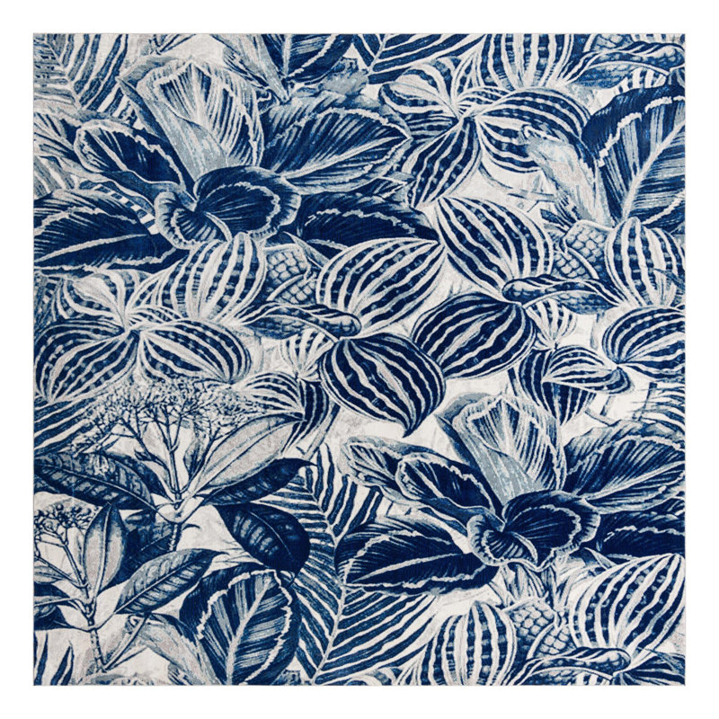 Herscher Floral Indoor Rug, Square 10'