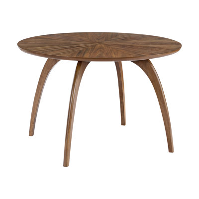 Arshveer 48-Inch Round Wood Dining Table by Wade Logan