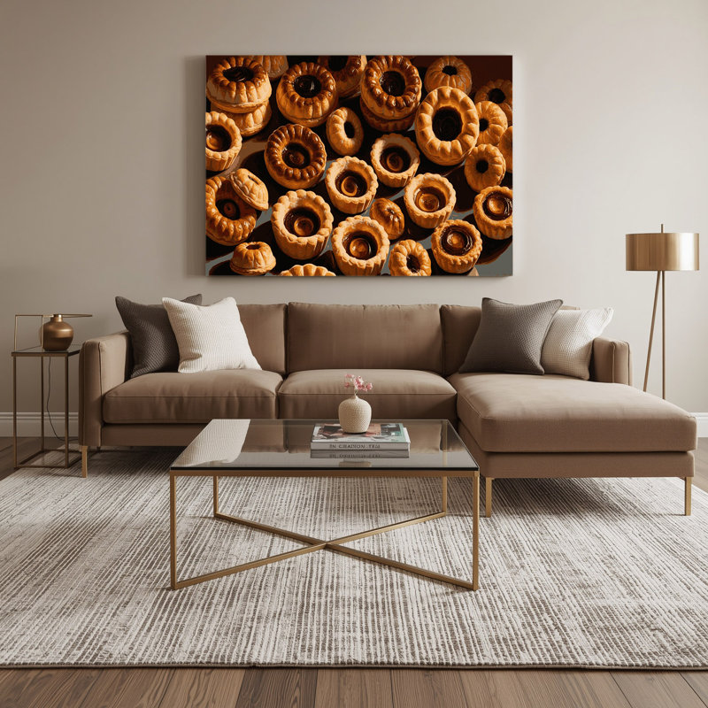 Art mural sur toile, "Desserts pastel de nata", H 11 po x l 14 po