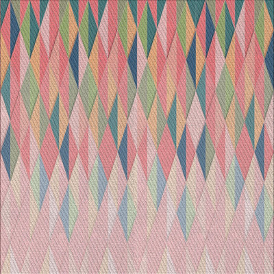 Tapis à motifs rose clair / vert
