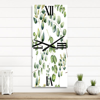 Horloge murale Eucalyptus Branches III