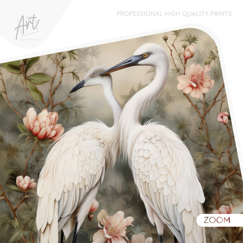 Great Blue Heron Peel and Stick Decal, Extra Large Non-Wall Damaging Wall Decal, 71" H x 40" W
