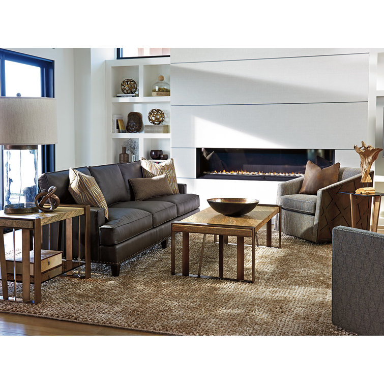 Zavala 2 - Piece Marble Top Living Room Table Set