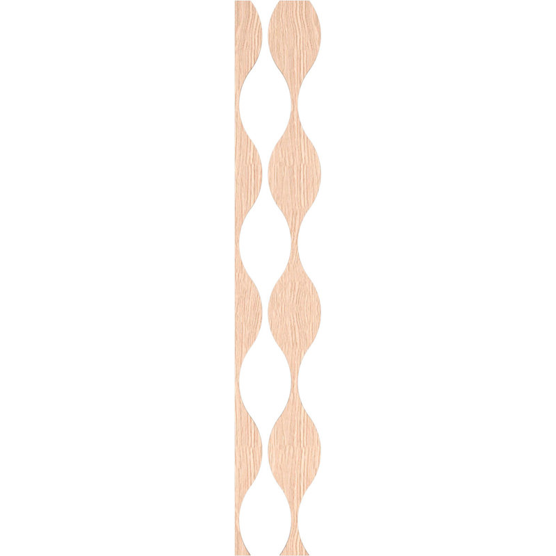 Ensemble de panneaux muraux décoratifs en bois Ozark, 94" H x 9" W x 0.25" D, Chêne rouge