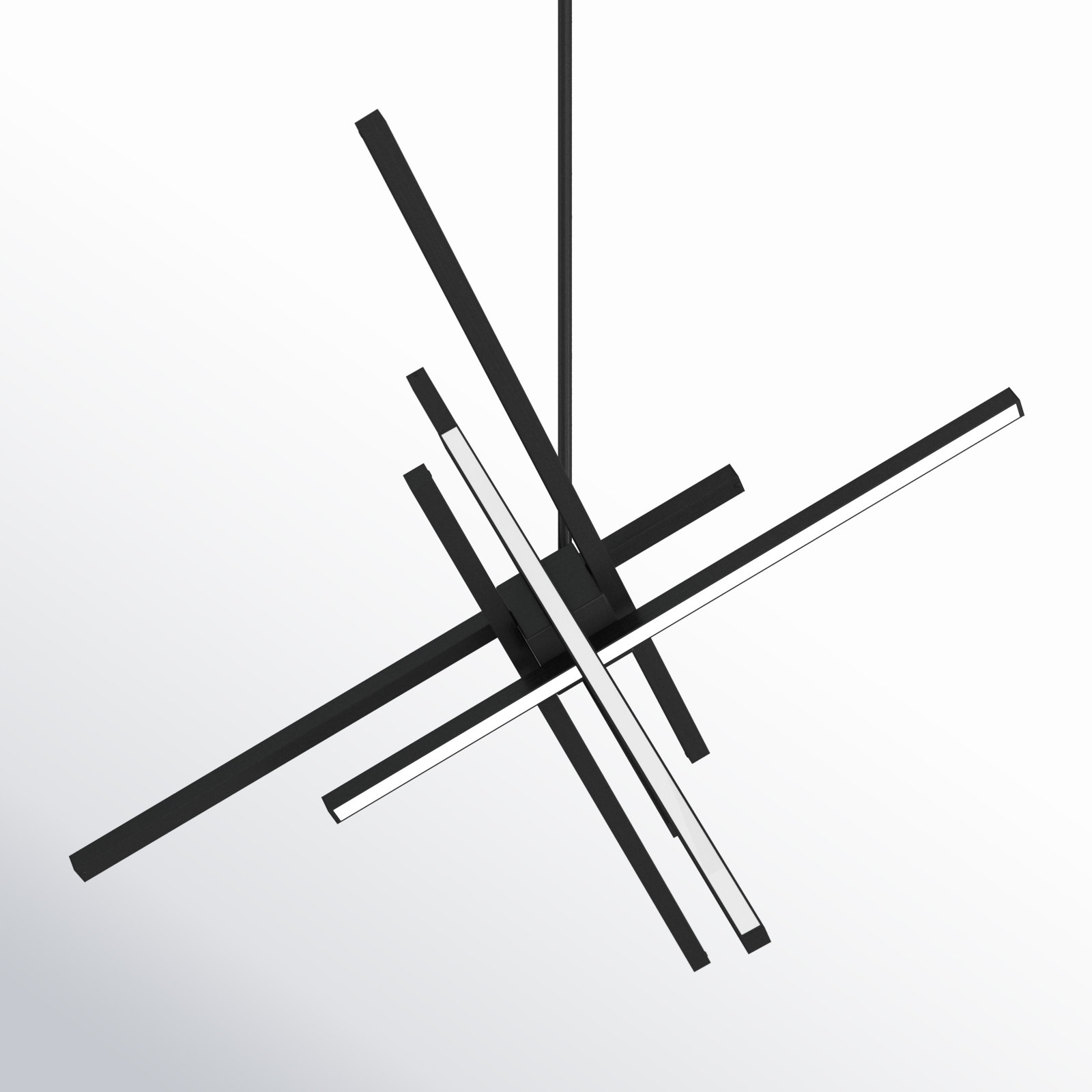 Rochelle 6-Light Chandelier, Black, 29"