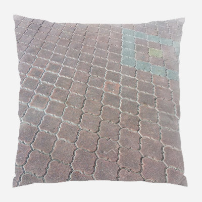 Coussin décoratif brique