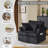 Corduroy Living Room Swivel Barrel Accent Chair-487440311