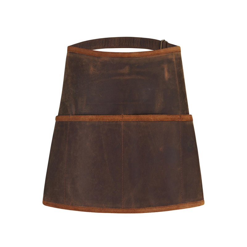 Solid Colour Leather Wasist, Brown