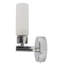 Heraclio Chrome Armed Sconce